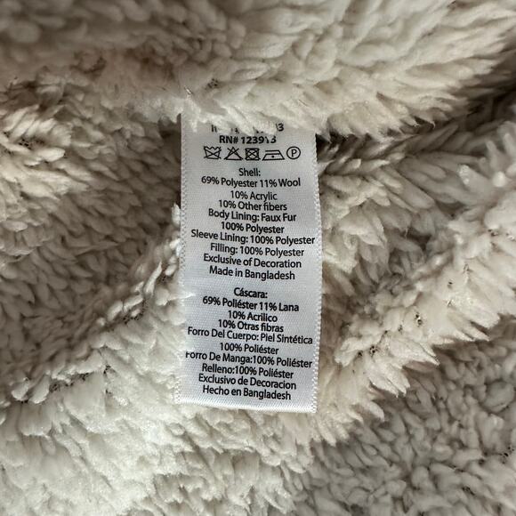 Jachs New York Sherpa-Lined Wool-Blend Aztec Shacket Size Large - Picture 5 of 7